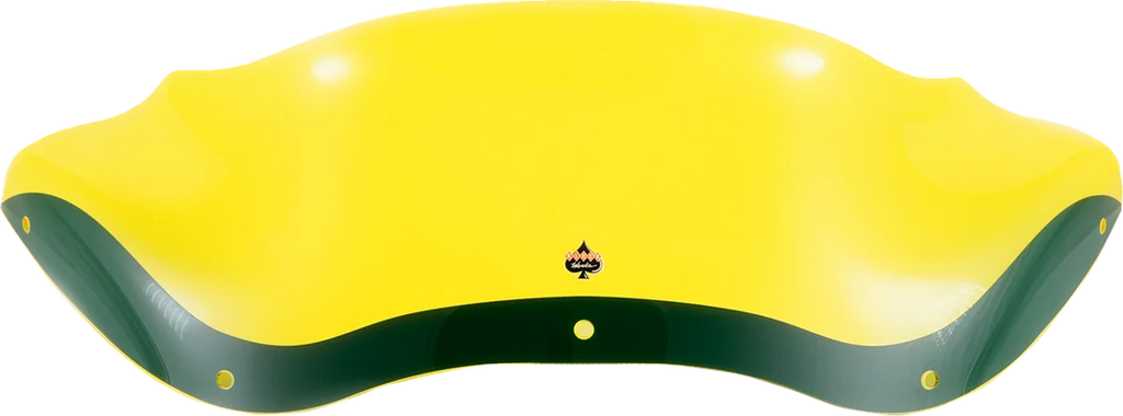 Klock Werks Kolor Flare™ Windshield - 8" - Yellow Ice - FLTR KWW-01-0624 - Side View