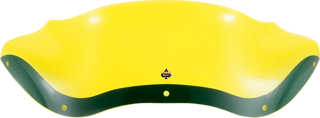 Klock Werks Kolor Flare™ Windshield - 8" - Yellow Ice - FLTR KWW-01-0624 - Side View