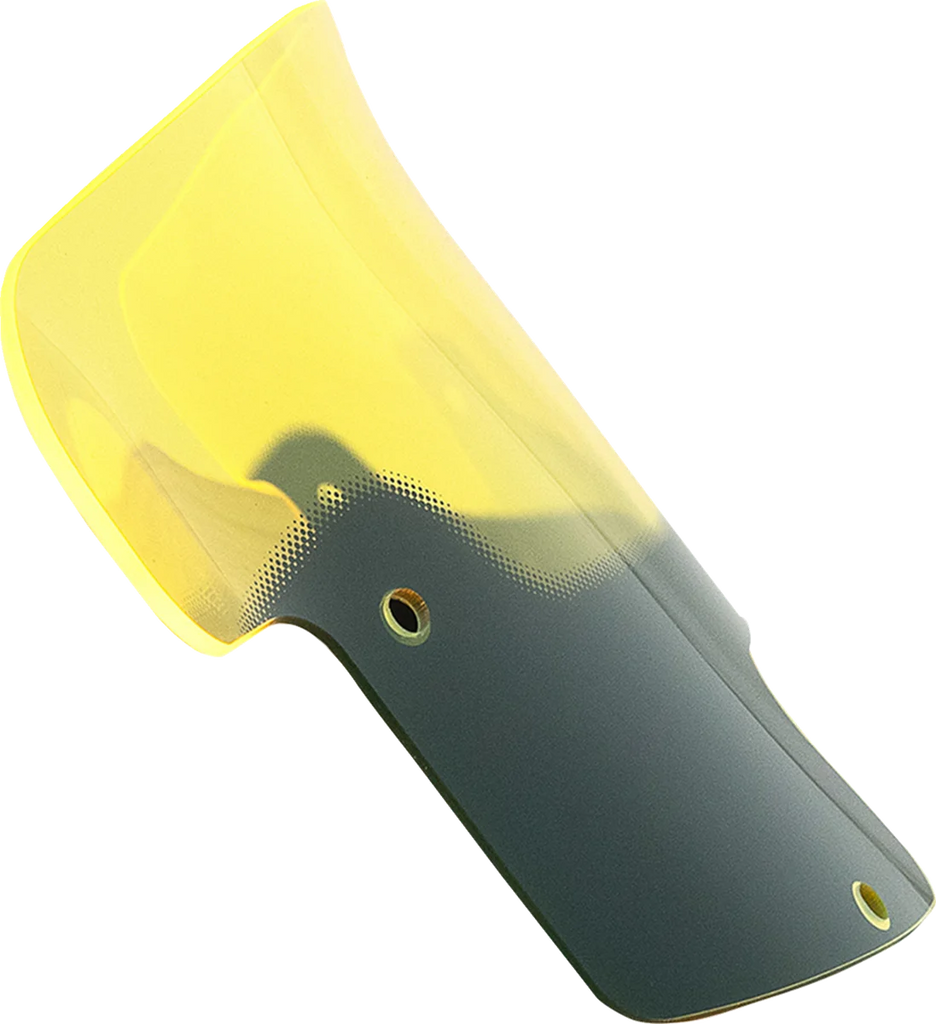Klock Werks Kolor Flare™ Windshield - 8" - Yellow - Indian KWW-04-0620 - Side View
