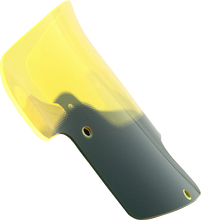 Load image into Gallery viewer, Klock Werks Kolor Flare™ Windshield - 8" - Yellow - Indian KWW-04-0620 - Side View