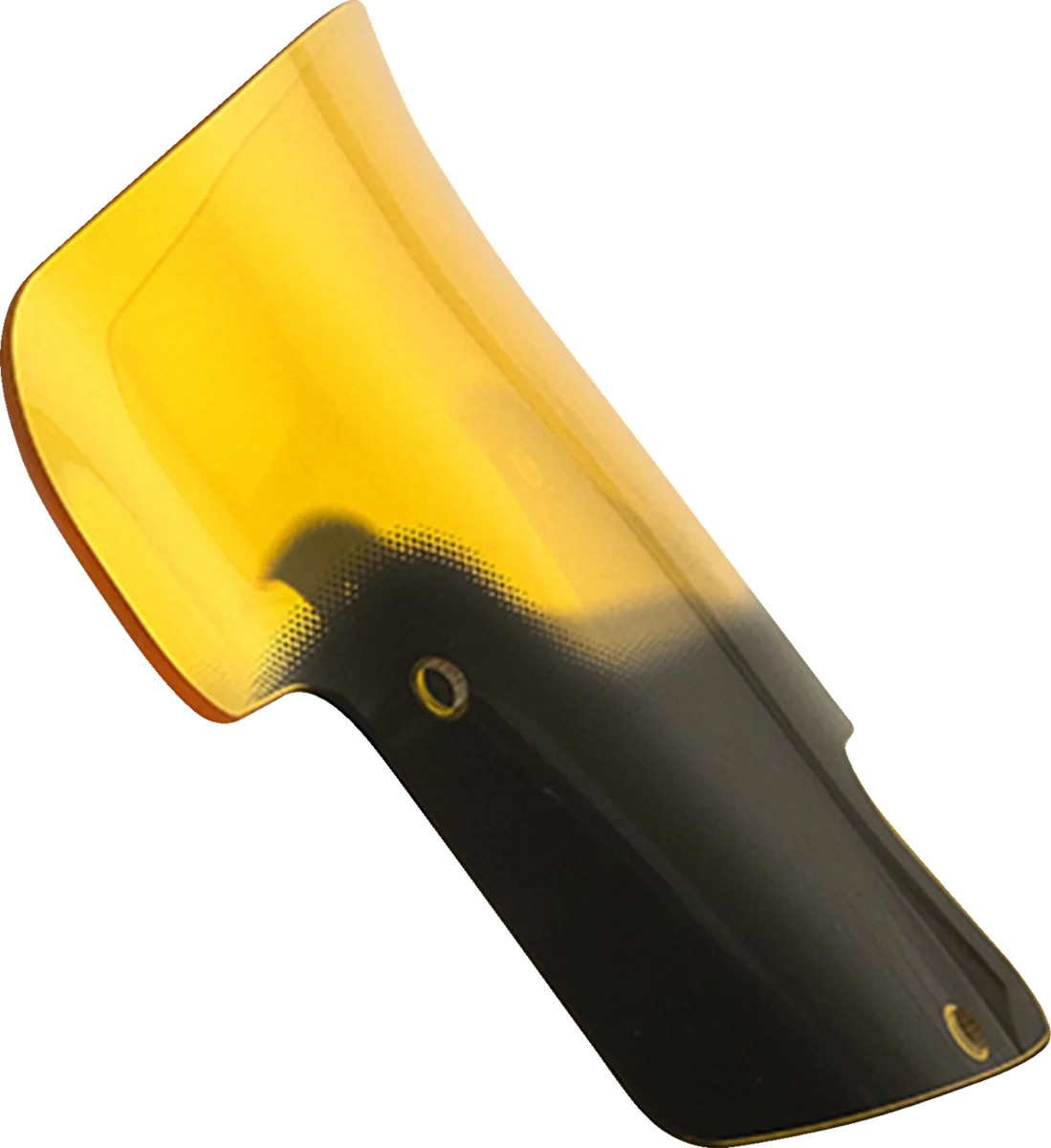 Klock Werks Kolor Flare™ Windshield - 8" - Yellow - Indian KWW-04-0629 - Side View
