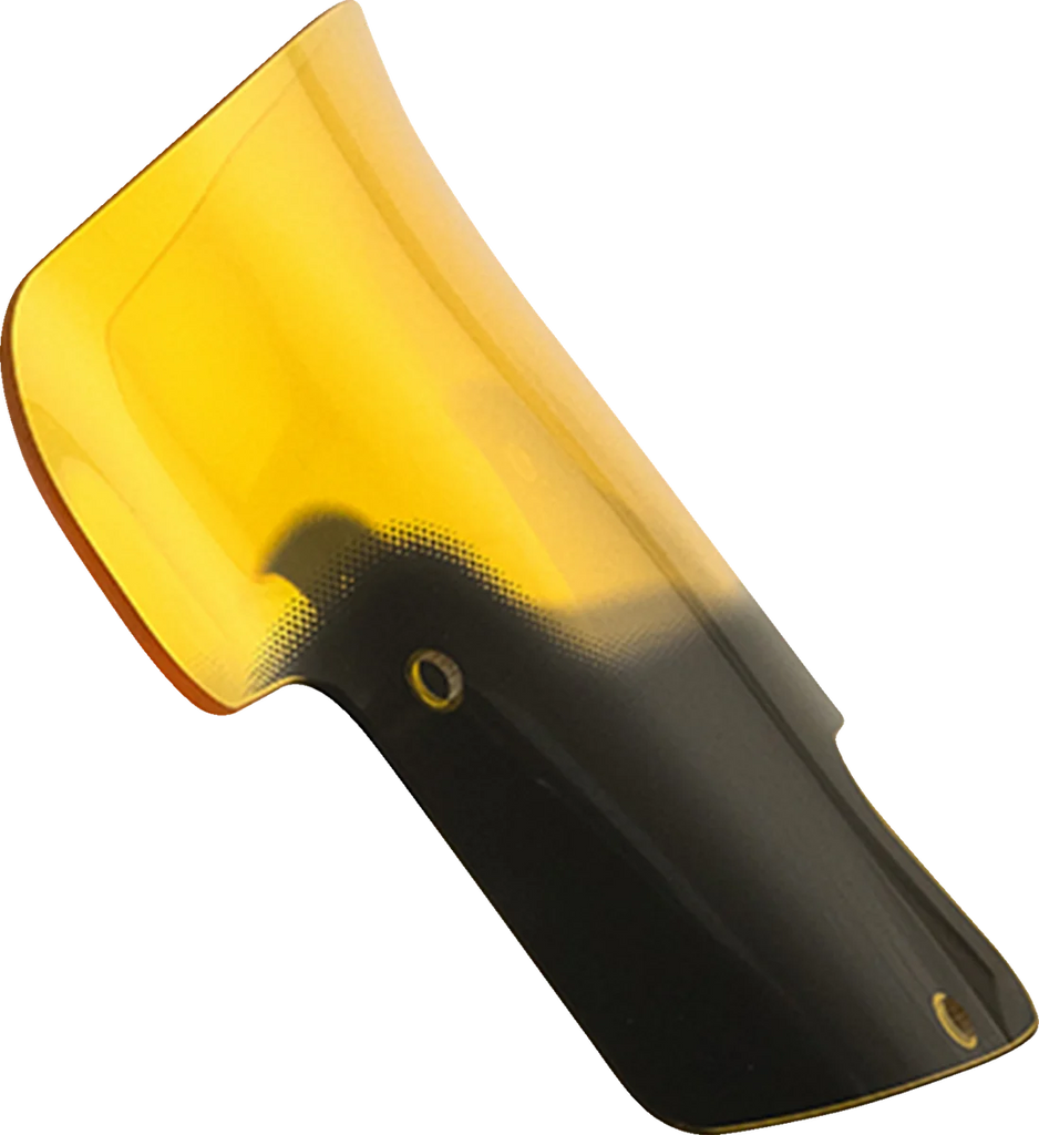 Klock Werks Kolor Flare™ Windshield - 8" - Yellow - Indian KWW-04-0629 - Side View