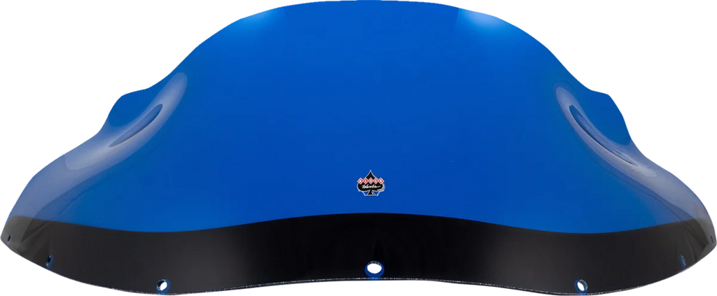 Klock Werks Kolor Flare™ Windshield - 9" - Blue - FXRP KWW-02-0615 - Side View