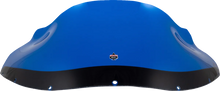 Load image into Gallery viewer, Klock Werks Kolor Flare™ Windshield - 9" - Blue - FXRP KWW-02-0615 - Side View