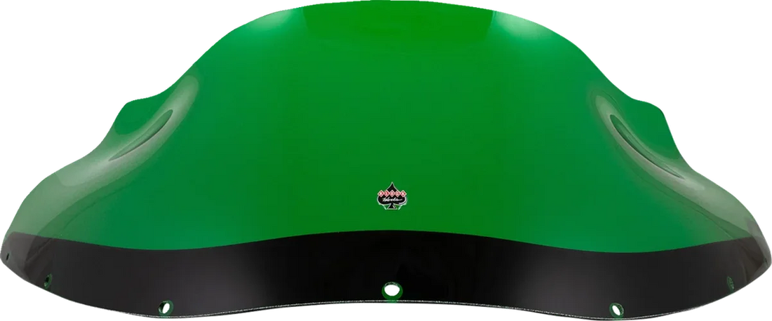 Klock Werks Kolor Flare™ Windshield - 9" - Green - FXRP KWW-02-0613 - Side View