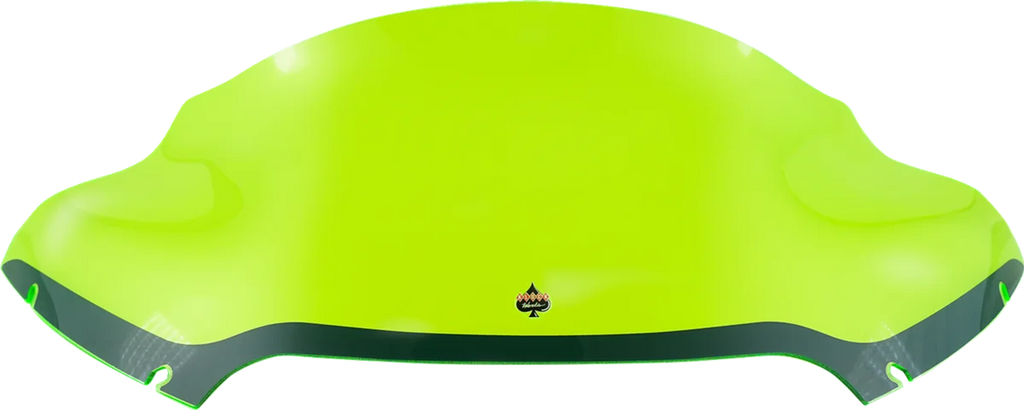Klock Werks Kolor Flare™ Windshield - 9" - Green Ice - FLTR KWW-01-0636 - Side View