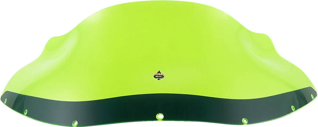 Klock Werks Kolor Flare™ Windshield - 9" - Green Ice - FXRP KWW-02-0610 - Side View