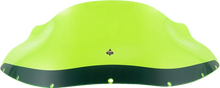 Load image into Gallery viewer, Klock Werks Kolor Flare™ Windshield - 9" - Green Ice - FXRP KWW-02-0610 - Side View