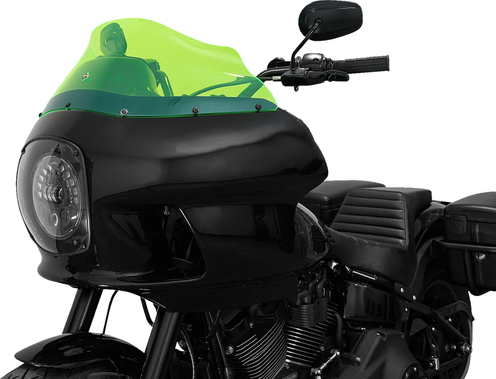 Klock Werks Kolor Flare™ Windshield - 9" - Green Ice - FXRP KWW-02-0610 - Additional View 6
