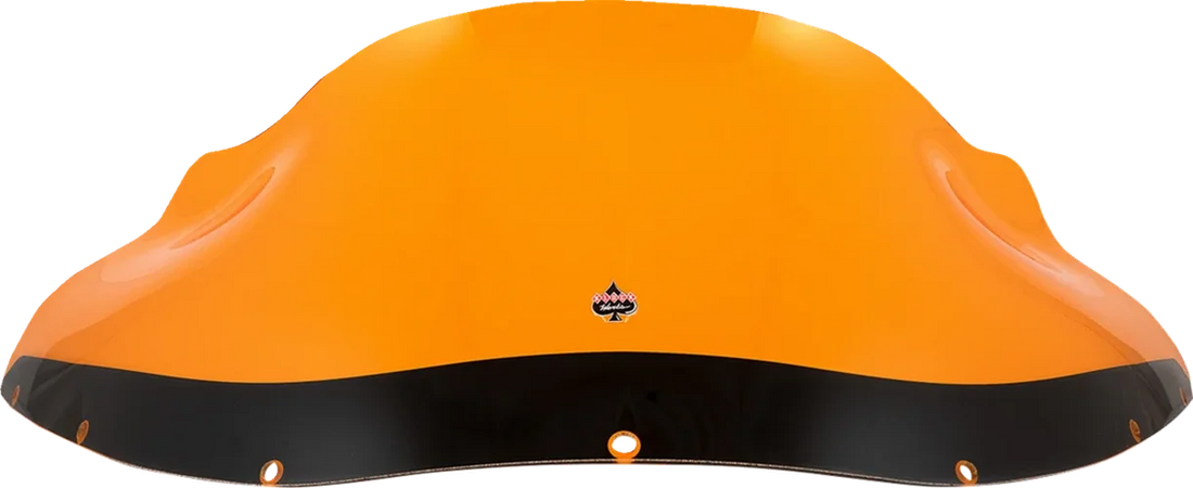 Klock Werks Kolor Flare™ Windshield - 9" - Orange - FXRP KWW-02-0612 - Side View