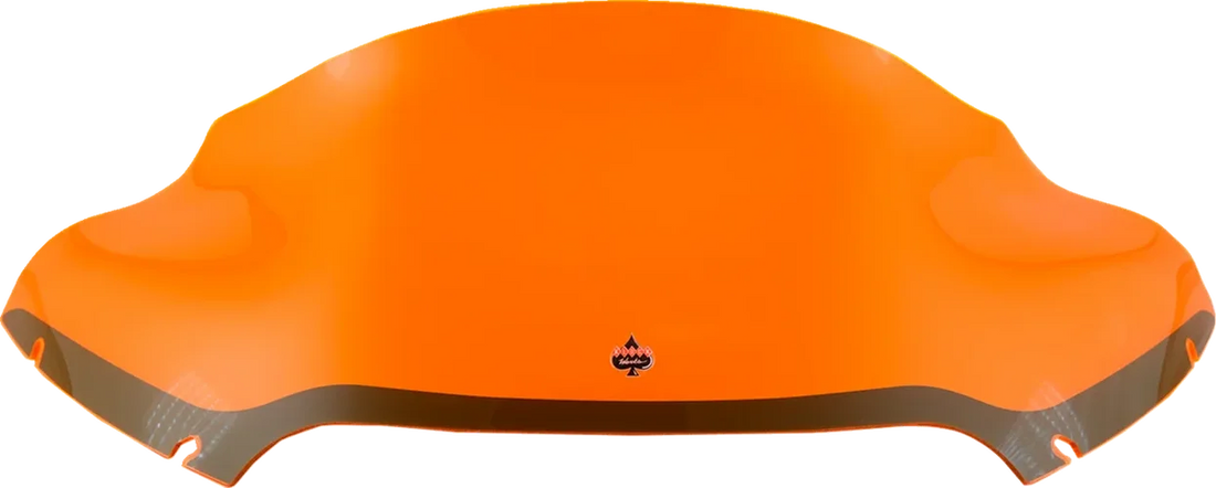 Klock Werks Kolor Flare™ Windshield - 9" - Orange Ice - FLTR KWW-01-0633 - Side View