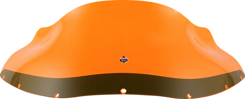 Klock Werks Kolor Flare™ Windshield - 9" - Orange Ice - FXRP KWW-02-0608 - Side View