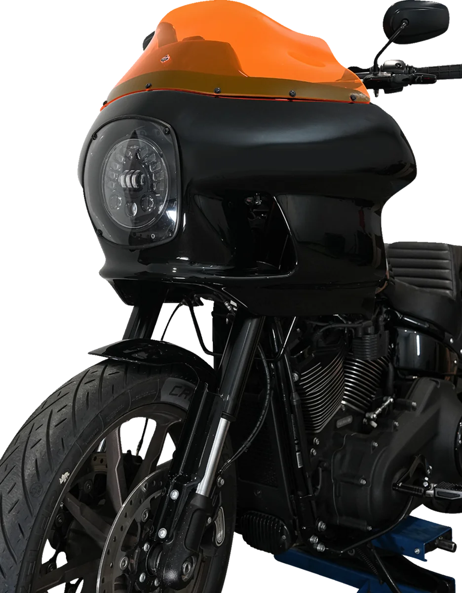 Klock Werks Kolor Flare™ Windshield - 9" - Orange Ice - FXRP KWW-02-0608 - Back View