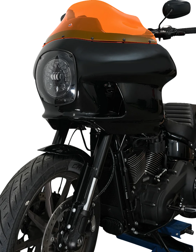 Klock Werks Kolor Flare™ Windshield - 9" - Orange Ice - FXRP KWW-02-0608 - Back View
