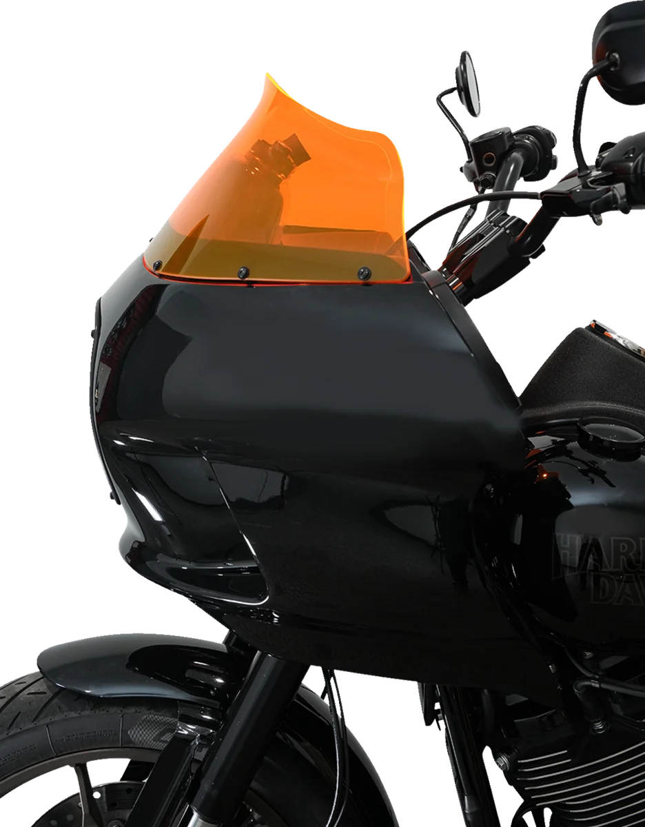Klock Werks Kolor Flare™ Windshield - 9" - Orange Ice - FXRP KWW-02-0608 - Installation View