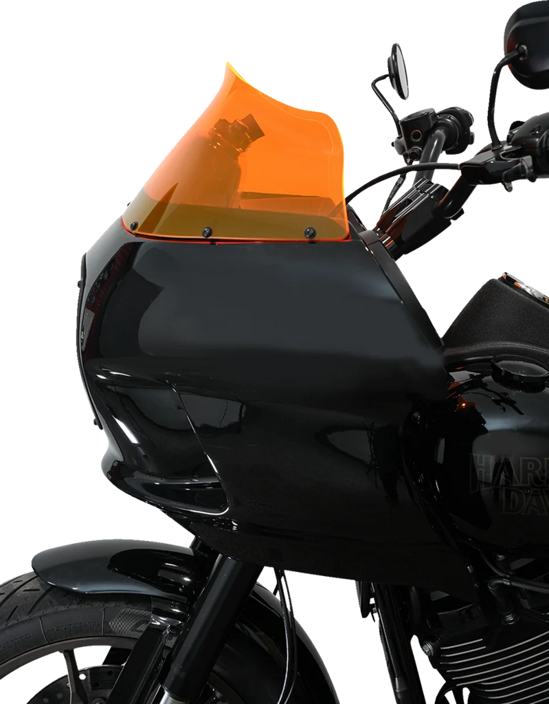 Klock Werks Kolor Flare™ Windshield - 9" - Orange Ice - FXRP KWW-02-0608 - Installation View