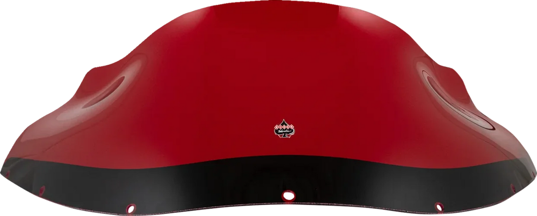 Klock Werks Kolor Flare™ Windshield - 9" - Red - FXRP KWW-02-0614 - Side View