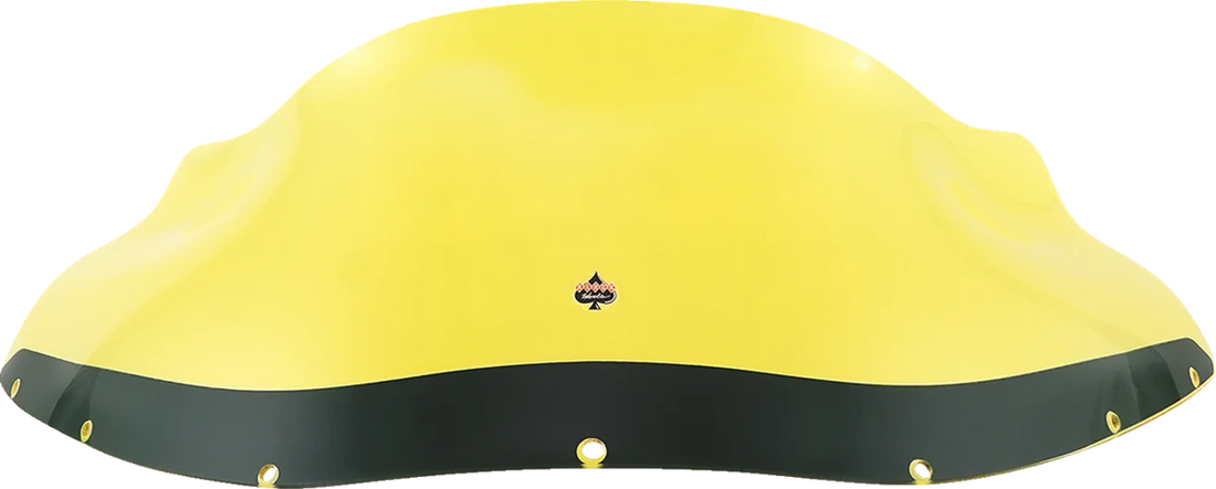 Klock Werks Kolor Flare™ Windshield - 9" - Yellow Ice - FXRP KWW-02-0609 - Side View