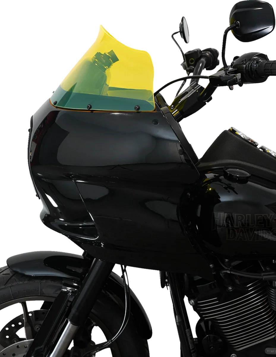 Klock Werks Kolor Flare™ Windshield - 9" - Yellow Ice - FXRP KWW-02-0609 - Back View