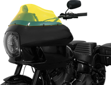 Load image into Gallery viewer, Klock Werks Kolor Flare™ Windshield - 9" - Yellow Ice - FXRP KWW-02-0609 - Installation View