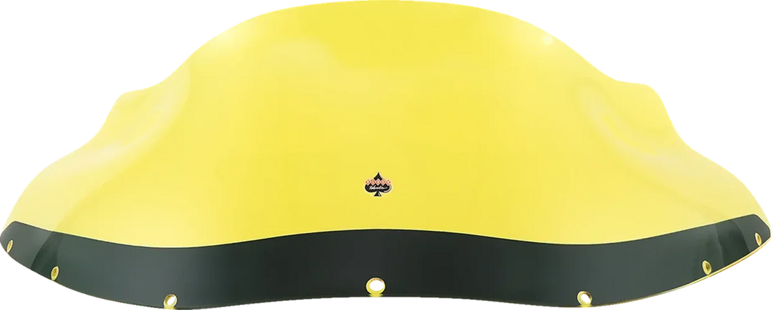 Klock Werks Kolor Flare™ Windshield - 9" - Yellow Ice - FXRP KWW-02-0609 - Side View