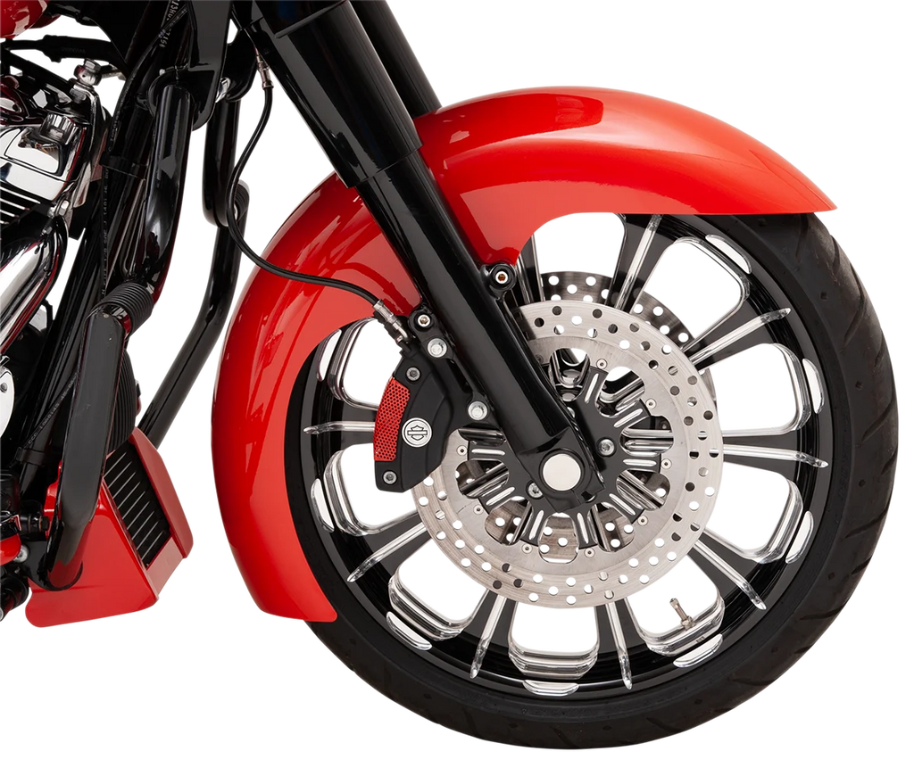 Klock Werks Level Fender Kit - w/ Chrome Blocks - Steel - 19" KWF-03-0015 - Back View