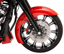 Load image into Gallery viewer, Klock Werks Level Fender Kit - w/ Chrome Blocks - Steel - 19&quot; KWF-03-0015 - Back View