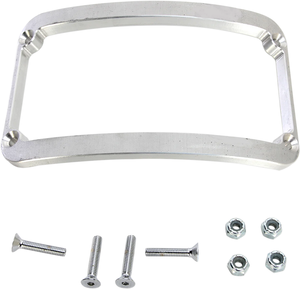 Klock Werks License Plate Frame - Chrome KWS-01-0082-C - Side View