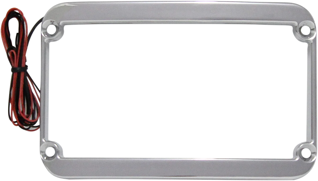 Klock Werks Lighted License Plate Frame - Chrome KWS-01-0088-C - Side View