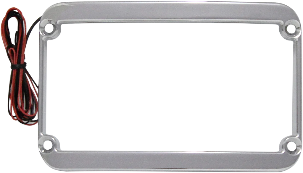 Klock Werks Lighted License Plate Frame - Chrome KWS-01-0088-C - Side View