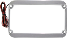 Load image into Gallery viewer, Klock Werks Lighted License Plate Frame - Chrome KWS-01-0088-C - Side View