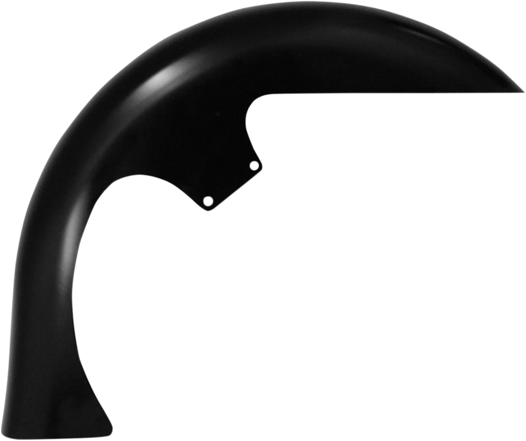 Klock Werks Lil' Wrapper Front Fender Kit - For Raked Trees - Black - Steel - 23" KWF-01-0246-2014 - Side View