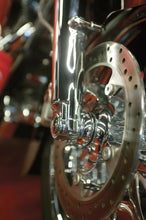 Load image into Gallery viewer, Klock Werks Lower Fork Leg/Axle Cap - Chrome KWS-01-0010-C - Side View