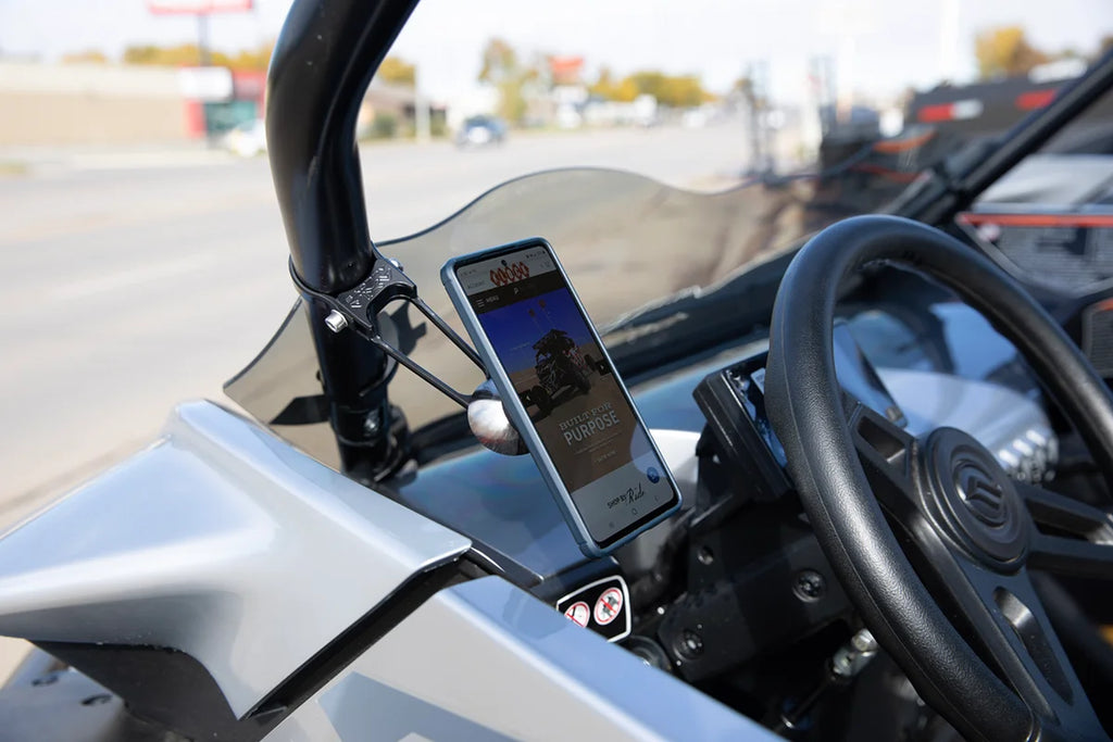 Klock Werks Mount - Phone - Roll Cage - Offset - 1-5/8" KWD-05-0530 - Installation View