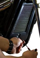Load image into Gallery viewer, Klock Werks Oil Cooler Guard - Black - M8 Softail KWS-02-0616-B - Side View