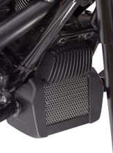 Load image into Gallery viewer, Klock Werks Oil Cooler Guard - Chrome - M8 Touring KWS-01-0615-C - Side View
