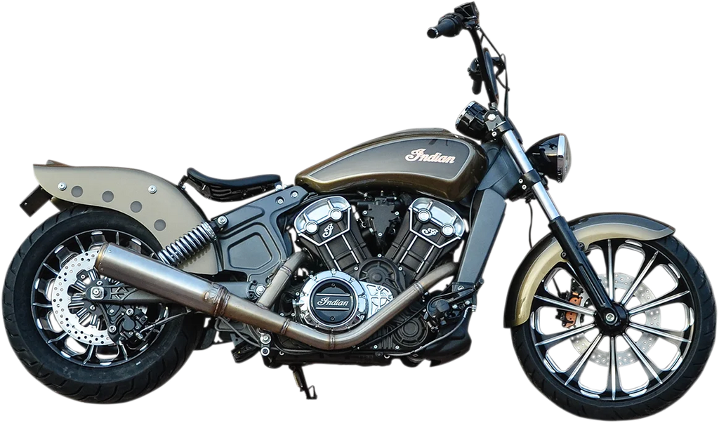 Klock Werks Outrider Front Fender - Steel - 16"-19" - Indian Scout KWF-04-0339 - Side View