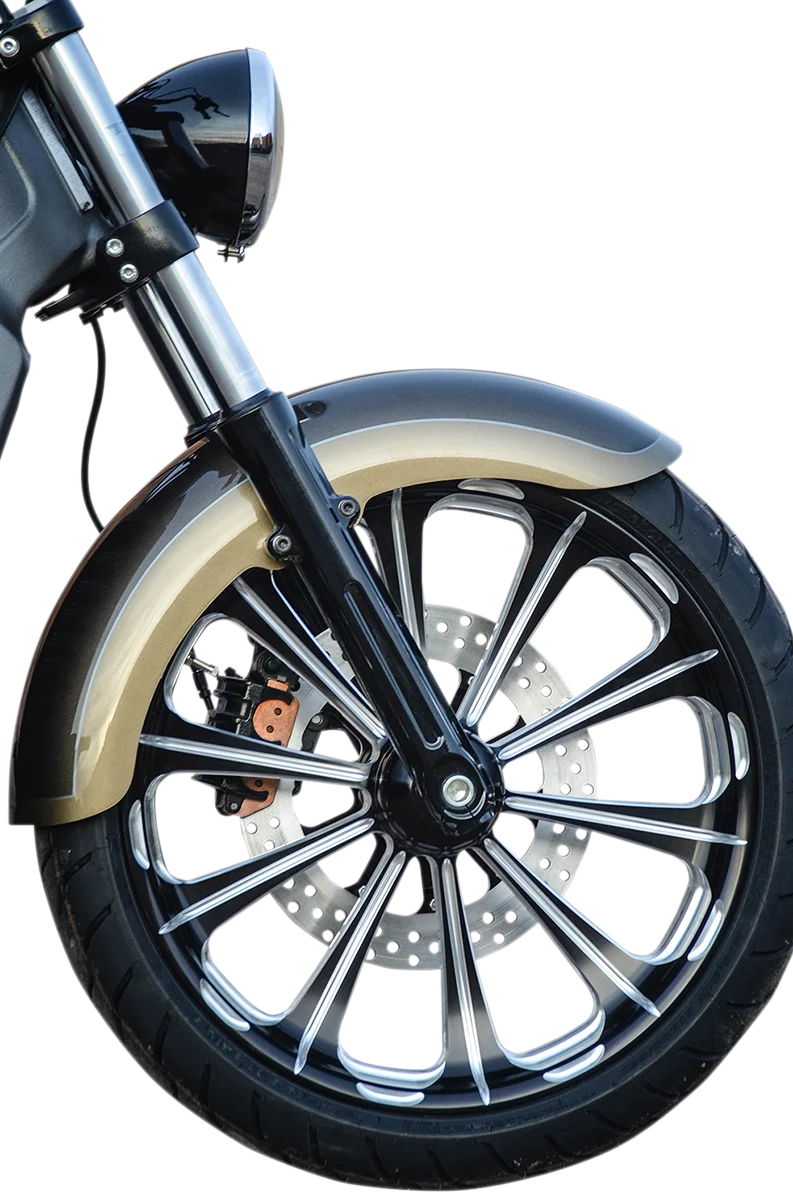 Klock Werks Outrider Front Fender - Steel - 16"-19" - Indian Scout KWF-04-0339 - Back View