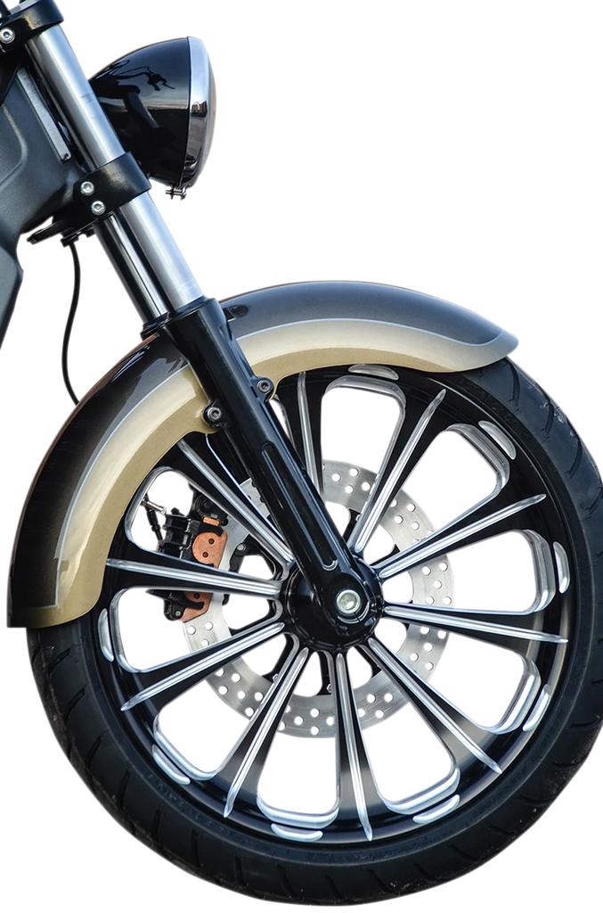 Klock Werks Outrider Front Fender - Steel - 16"-19" - Indian Scout KWF-04-0339 - Back View