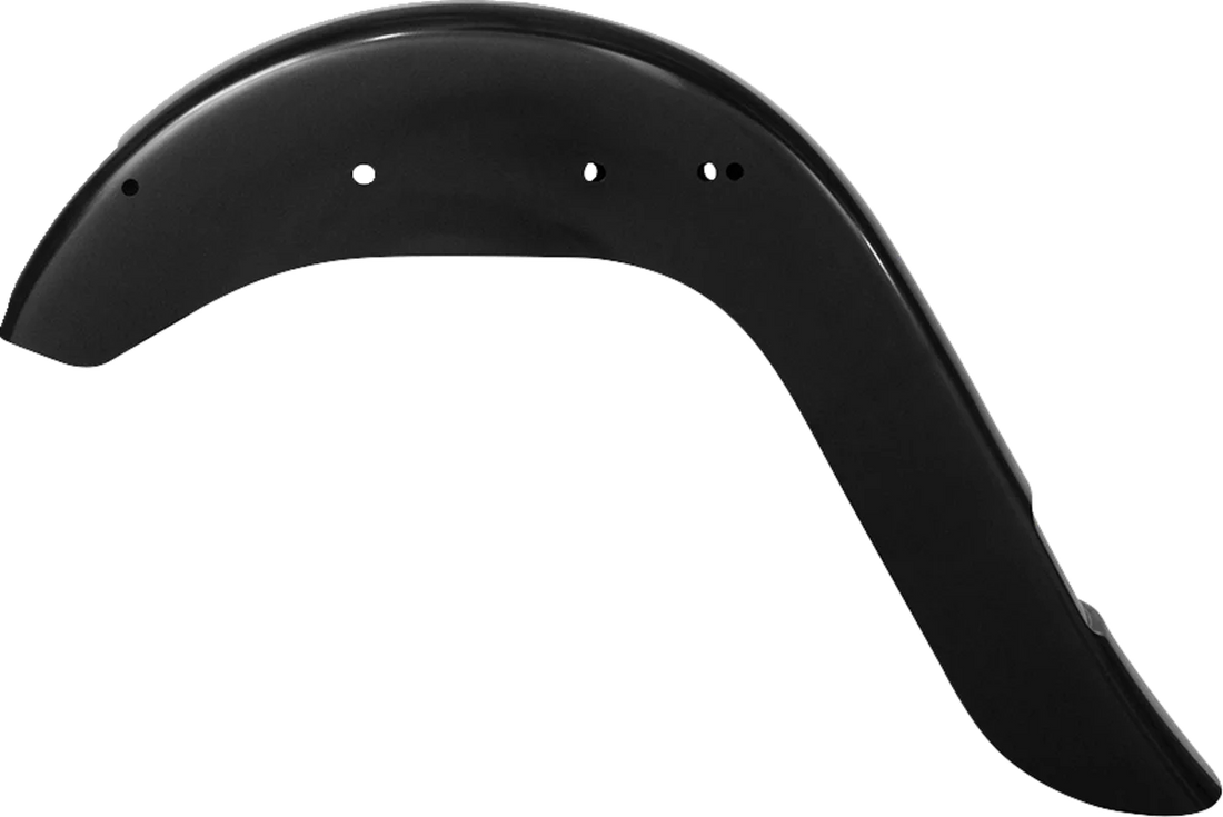 Klock Werks Rear Fender - Vicla Frenched - 9" Extended Rear - Black KWF-02-0311 - Side View