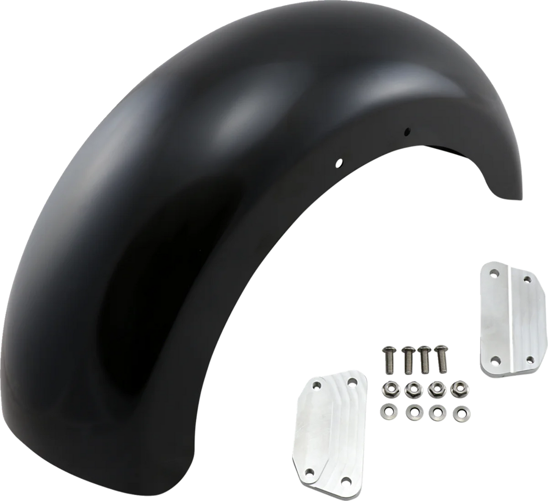 Klock Werks Roller Fender Kit - w/ Satin Blocks - Steel - 18" KWF-02-0543 - Side View