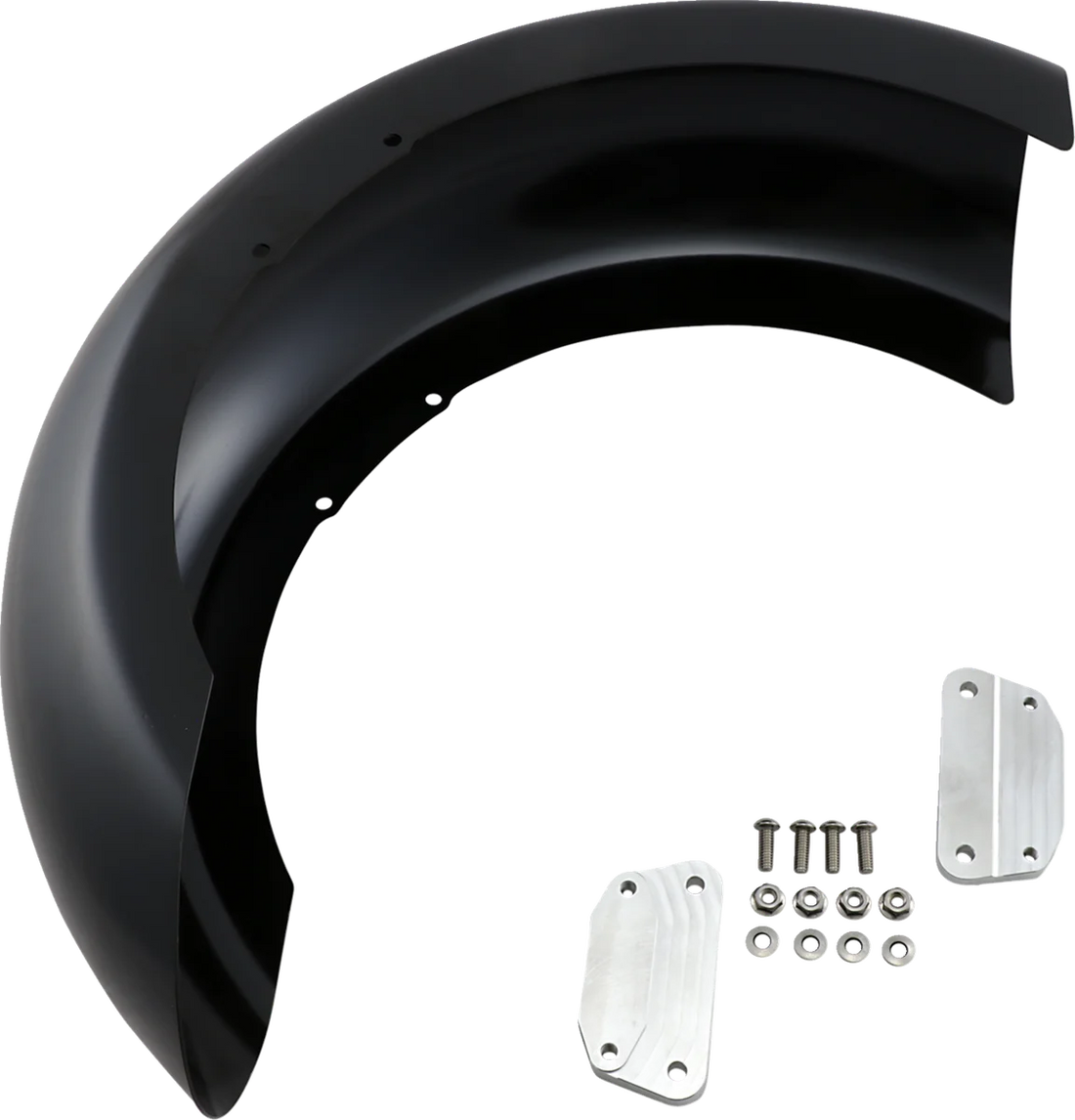 Klock Werks Slicer Fender Kit - w/ Satin Blocks - Steel - 18" KWF-02-0511 - Side View
