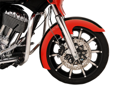 Load image into Gallery viewer, Klock Werks Slicer Front Fender - Black - Steel - 16&quot;-19&quot; KWF-04-0460 - Main Product View