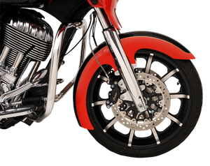 Klock Werks Slicer Front Fender - Black - Steel - 16"-19" KWF-04-0460 - Main Product View