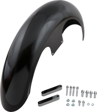 Load image into Gallery viewer, Klock Werks Slicer Front Fender - Black - Steel - 21&quot; KWF-04-0461 - Main Product View