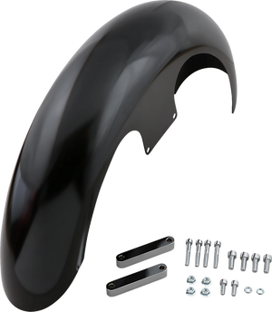 Klock Werks Slicer Front Fender - Black - Steel - 21" KWF-04-0461 - Main Product View