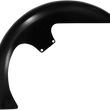 Load image into Gallery viewer, Klock Werks Slicer Front Fender Kit - For Raked Trees - Black - Steel - 23" KWF-01-0247 - Side View