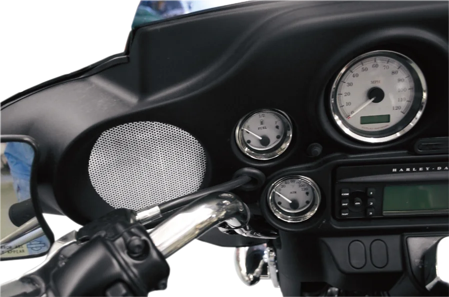 Klock Werks Speaker Grilles - 96-13 FLHT KWS-01-0000 - Back View