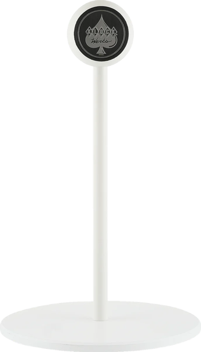 Klock Werks Stand - iOmounts™ - White KWD-STAND-WHT - Side View
