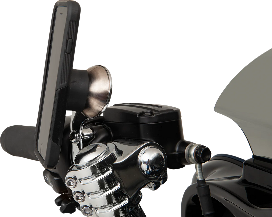 Klock Werks Switch Mount - iOmount™ - Chrome KWD-01-0380 - Side View